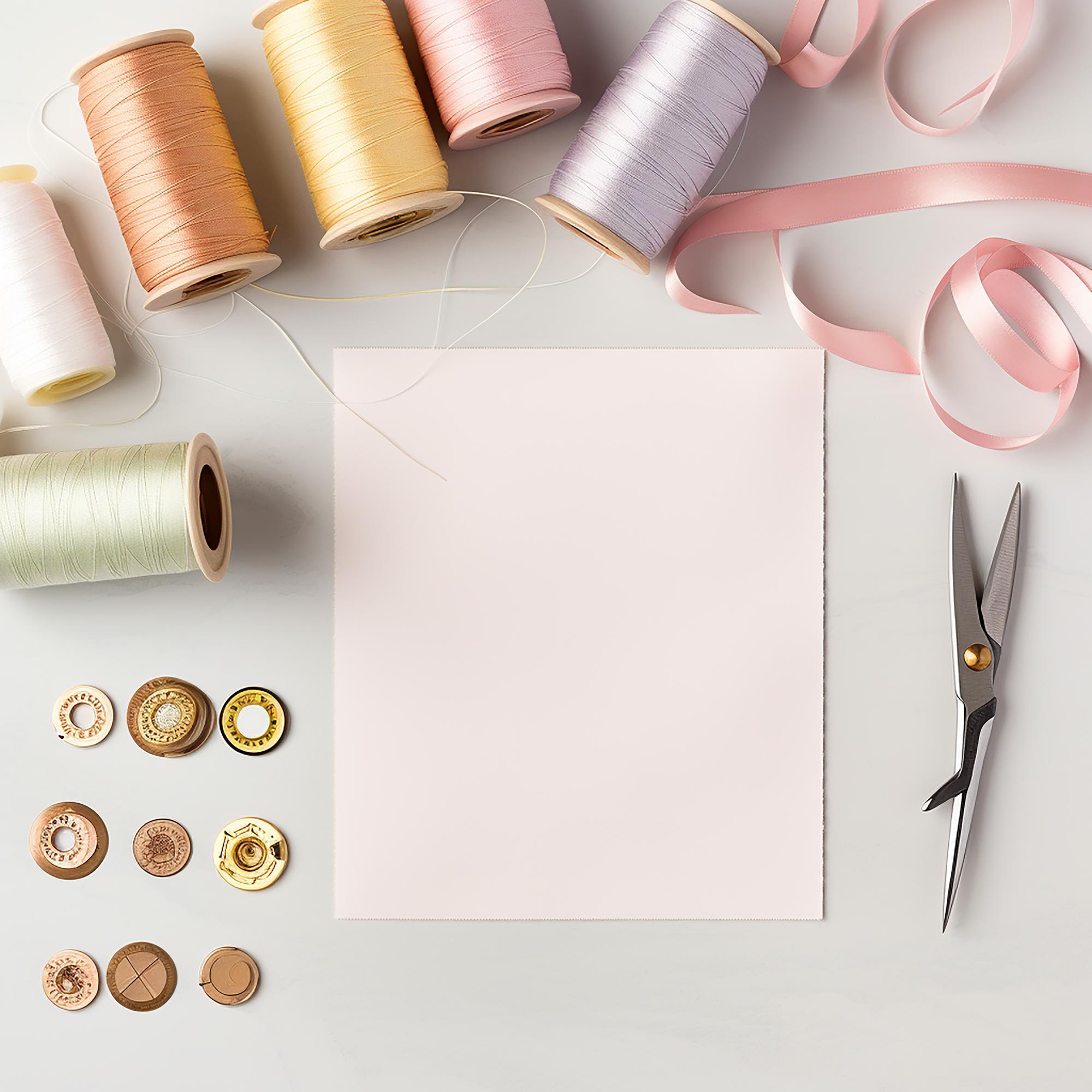 flatlay of samples and price list